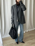 Made in Italy wool blend grey blazer