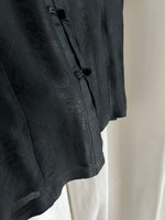 Pure silk oriental black shirt