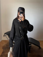 100% Linen shirt - black