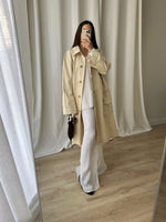 Tailoring pure silk butter trench