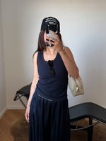 Ribbed tank top - Navy