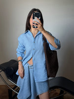 100% Linen shirt - Cielo