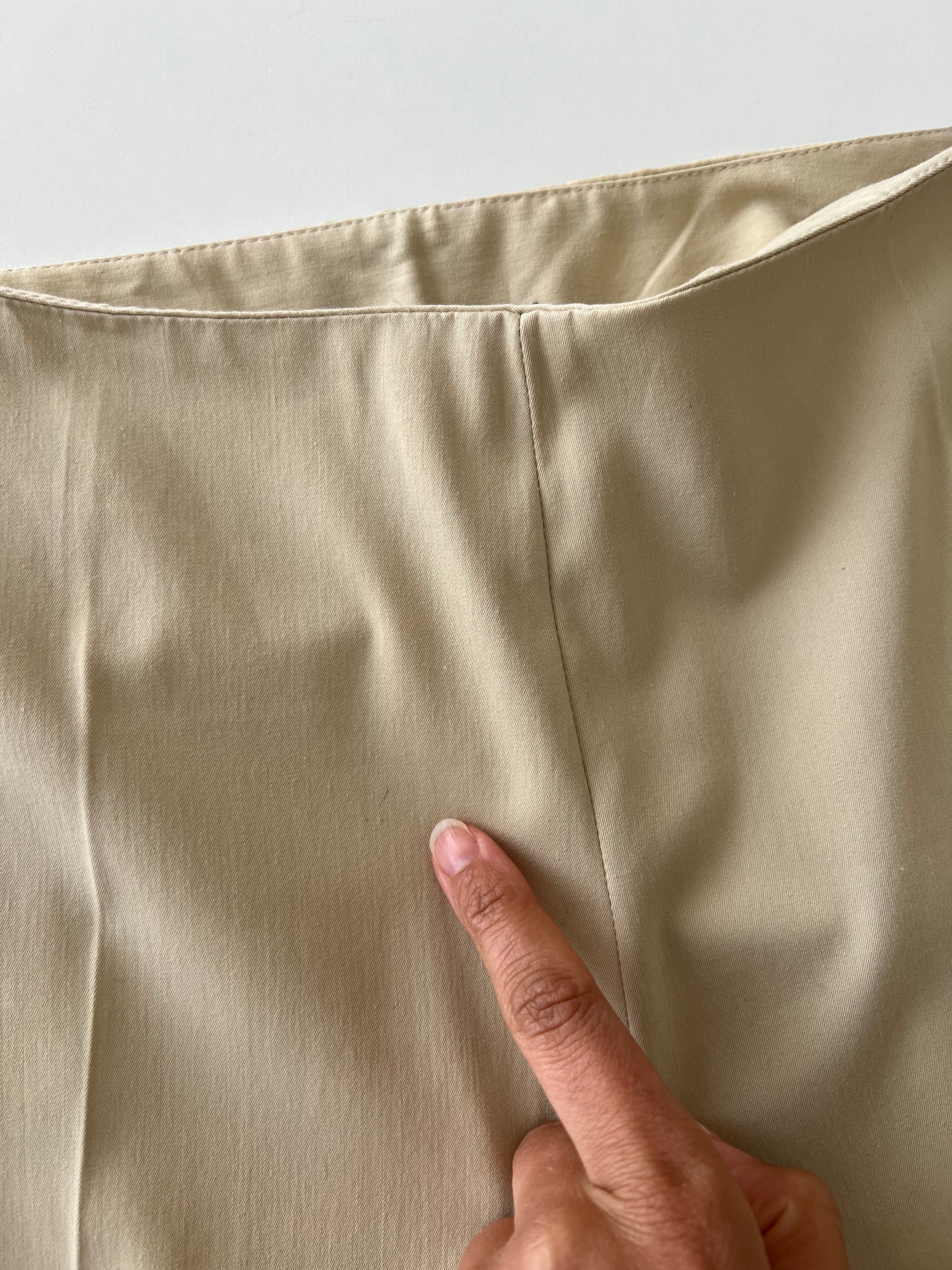 Viscose blend beige pants