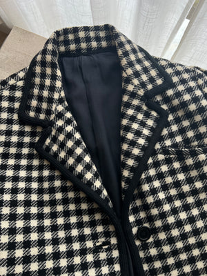 Tailored 100% wool crop jacket