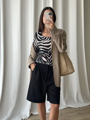 Dolce & Gabbana zebra mesh top