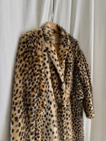 Animalier eco fur coat