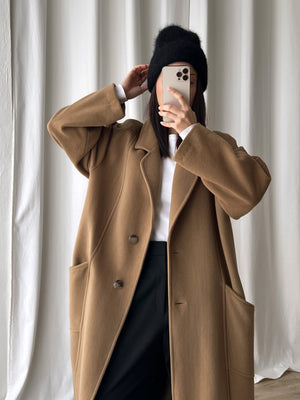 Made in Italy wool camel coat