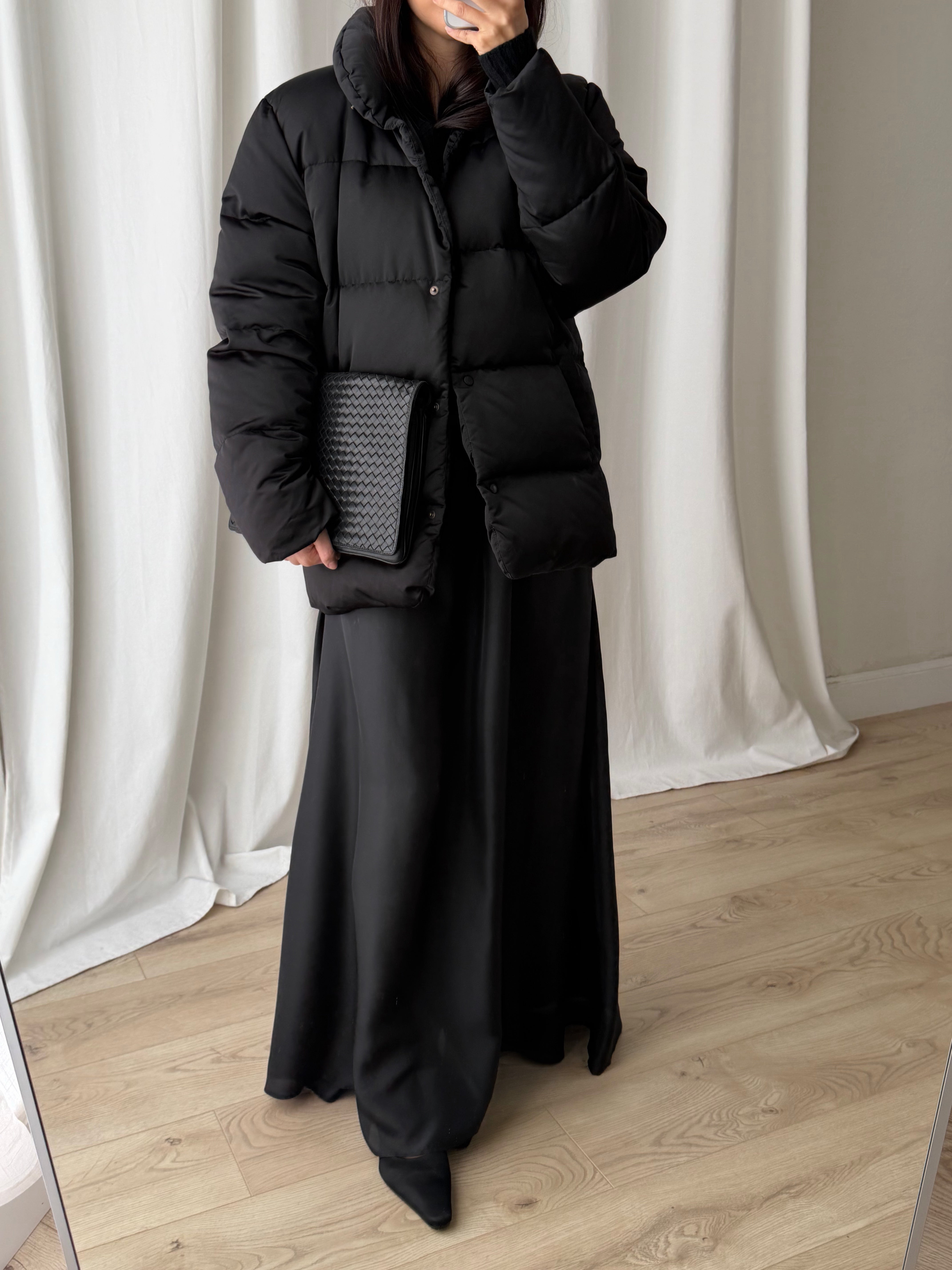 Moncler black down jacket