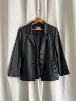 Escada real leather black jacket
