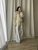 80% kid mohair soft pull - Latte