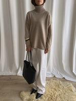 Pure cashmere cosy turtleneck - Beige