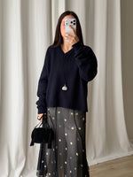 100% merino wool soft pull - Mirtillo