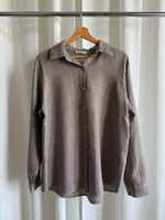100% Linen shirt - Tortora