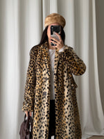 Animalier eco fur coat