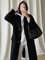 Marella wool and angora black coat