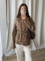 100% Leather python jacket