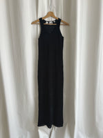 DKNY knitted long black dress