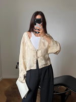 Oriental liquid top - Beige