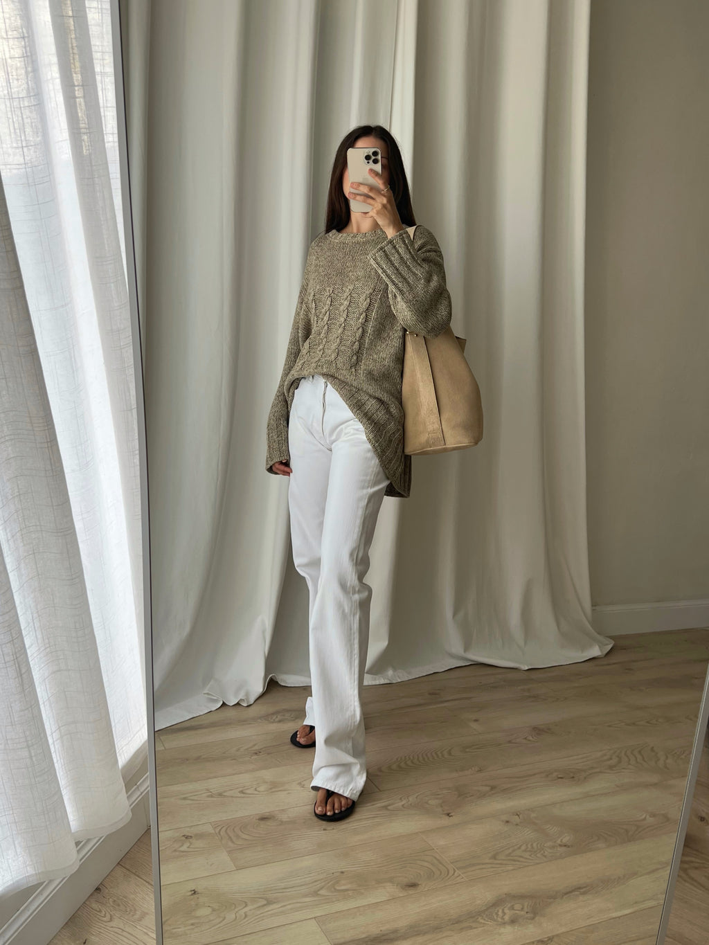 Levi's 501 white jeans