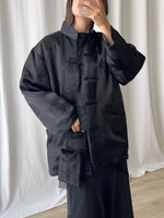 Pure silk oriental down jacket