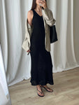 DKNY knitted long black dress