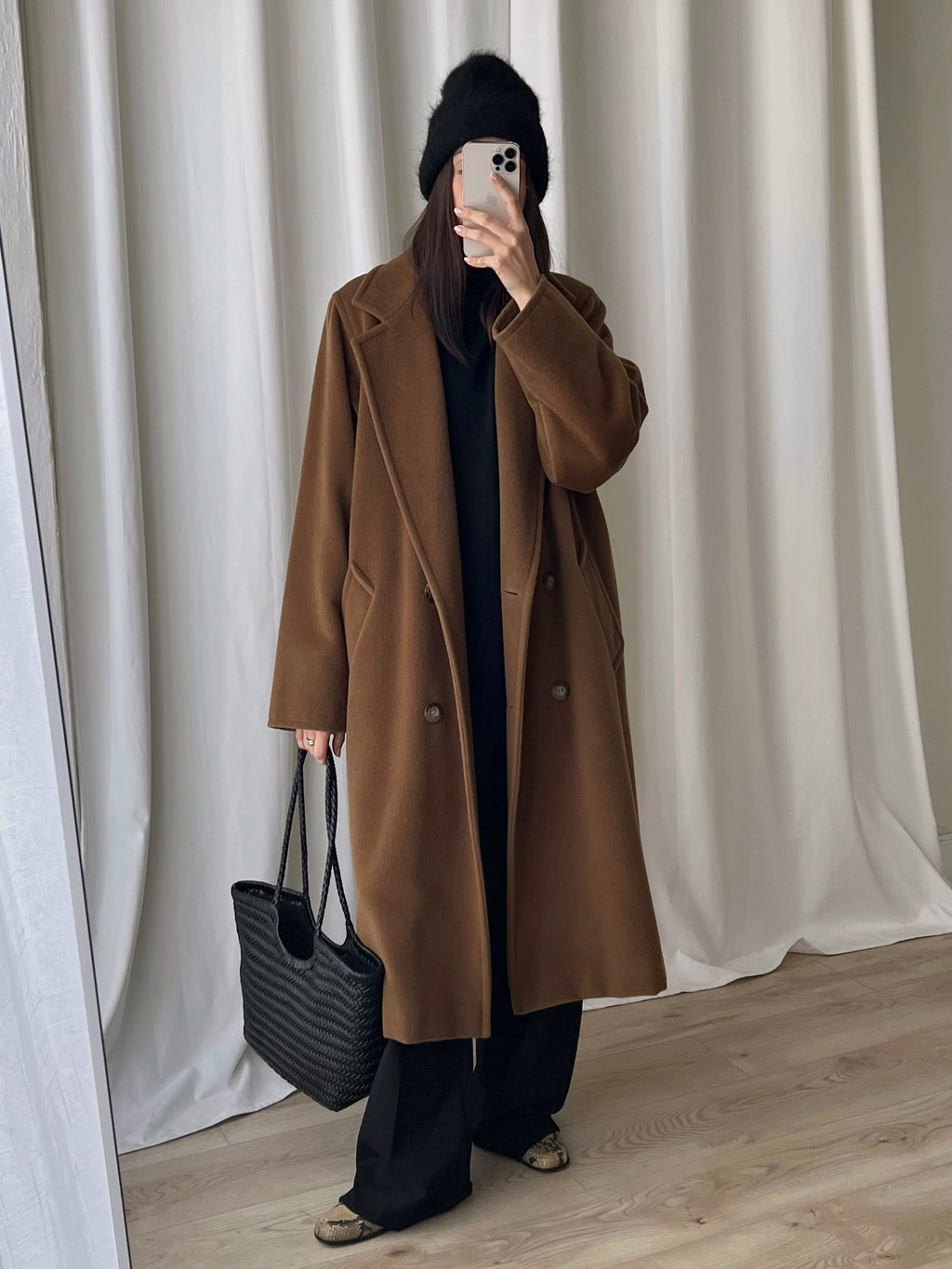 MaxMara pure wool biscuit coat