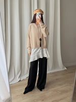 100% merino wool soft pull - Mandorla