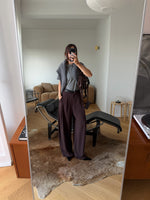 Pure viscose tailored pants - Coffee