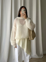 80% kid mohair soft pull - Latte