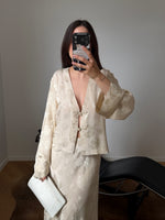 Oriental liquid top - Beige