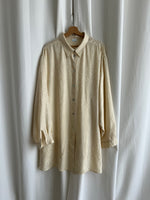 Pure silk cream chemisier dress