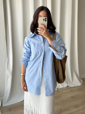 Stefanel 100% cotton striped shirt