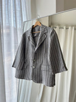 Made in Italy 100% linen striped blazer