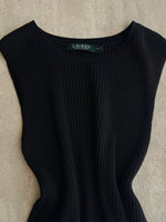 Ralph Lauren ribbed black top