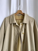 Cotton blend beige trench