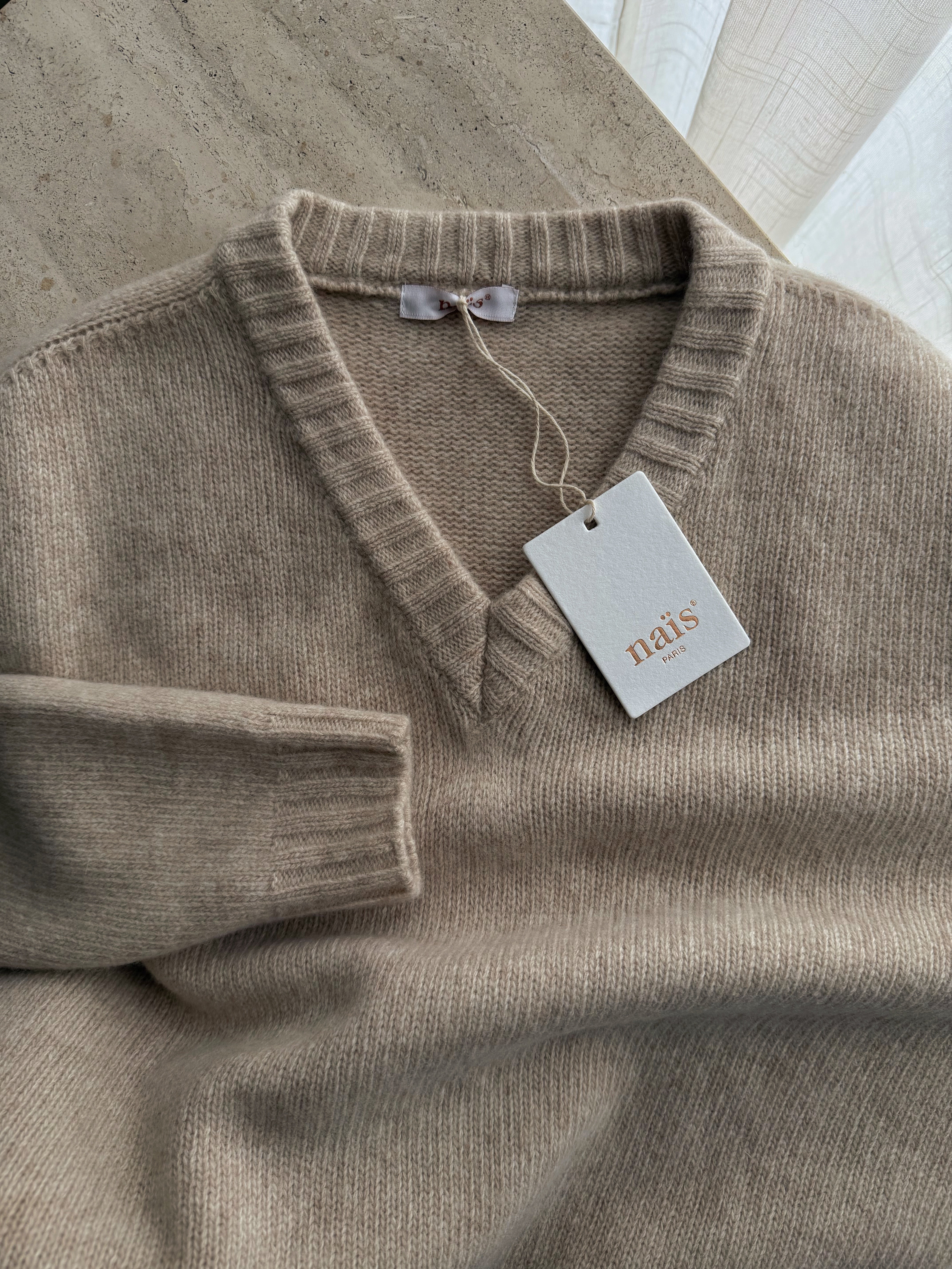 100% merino wool soft pull - Mandorla