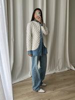 Made in France white quilted jacket