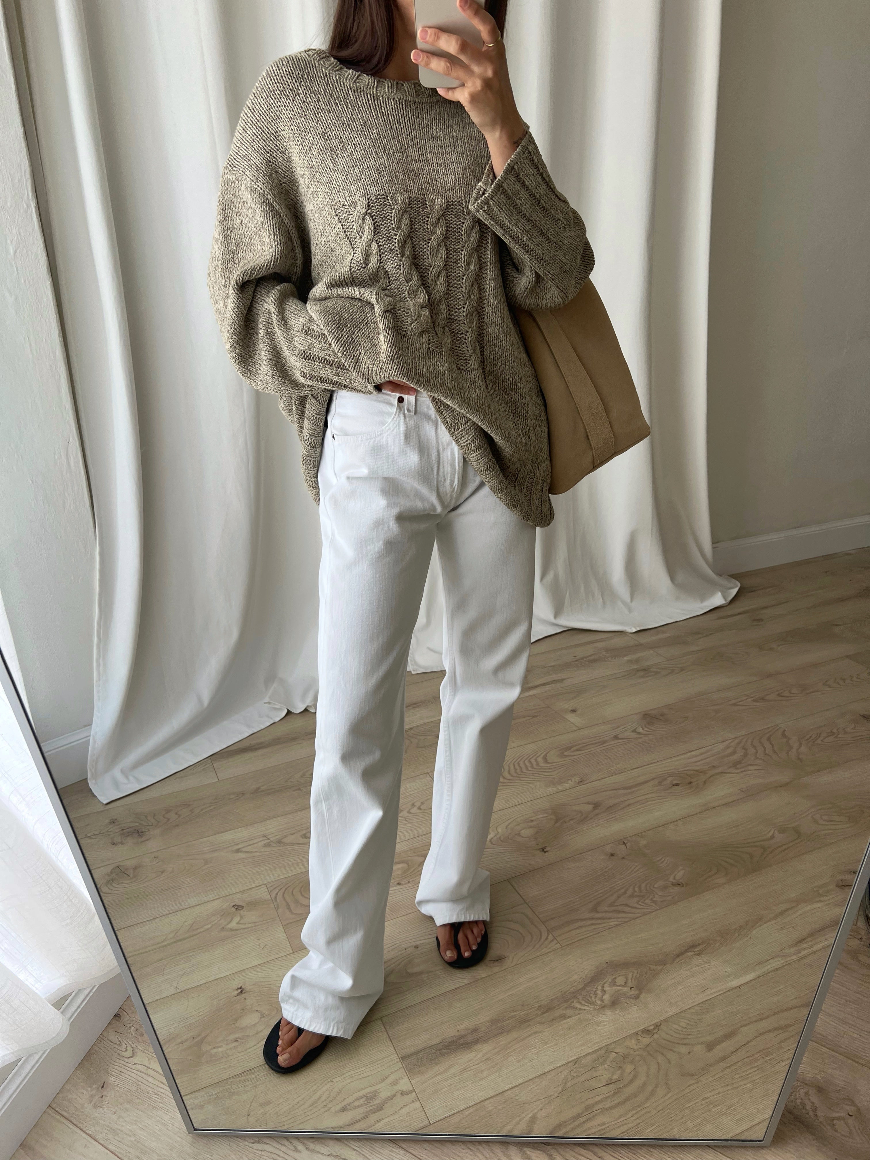 Levi's 501 white jeans