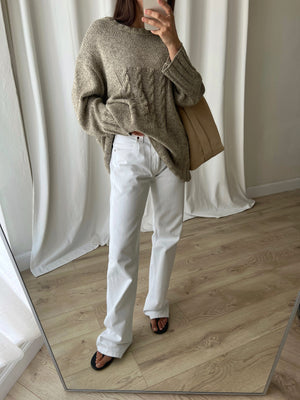 Levi's 501 white jeans