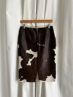 Patrizia Pepe real leather cow skirt