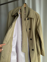 Classic belted camel trench