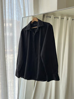 100% linen black shirt