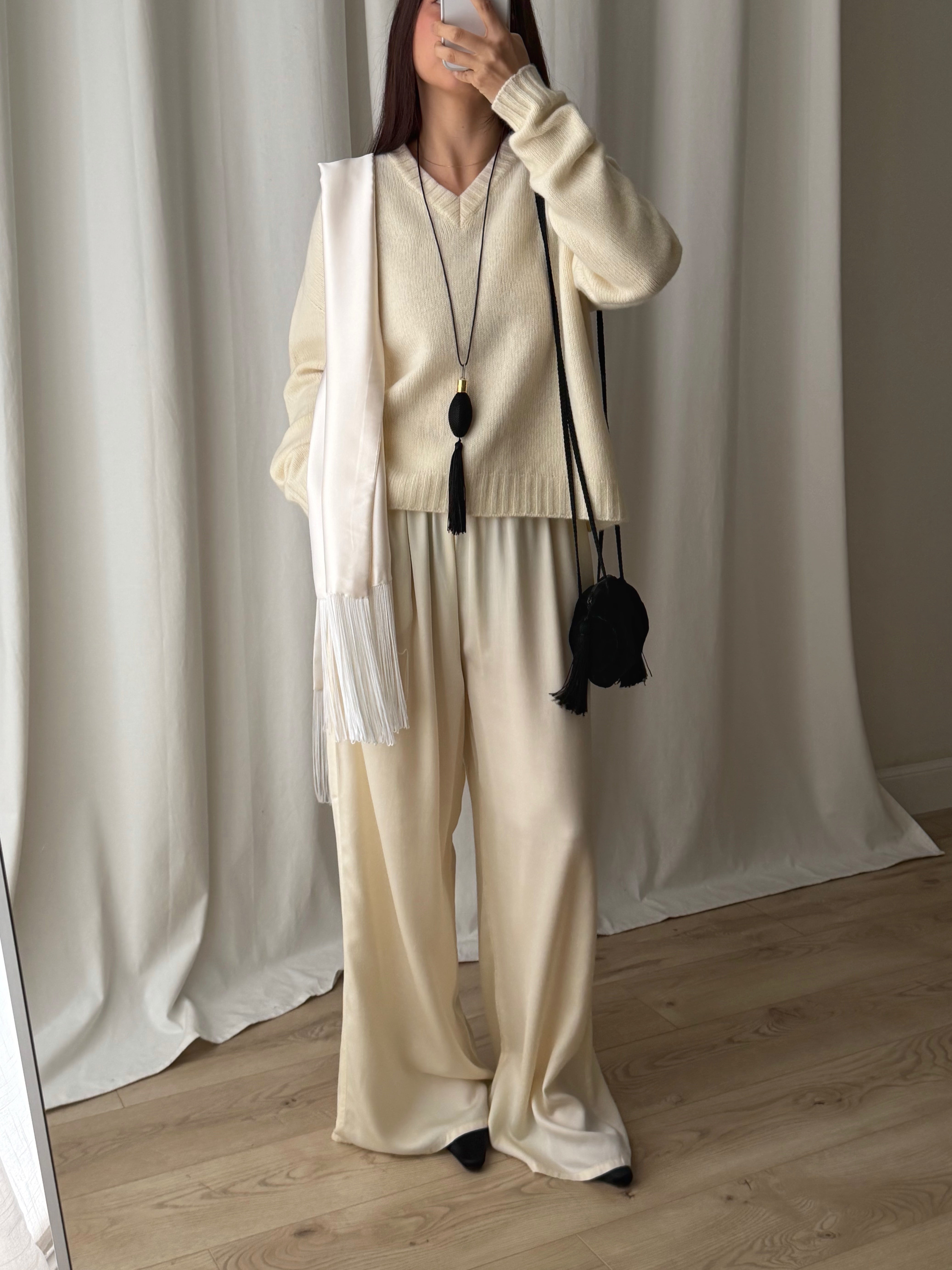 100% merino wool soft pull - Latte