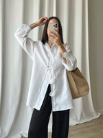 Pure linen white shirt