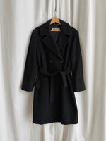 Marella wool and angora black coat