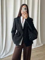 Pure linen black blazer