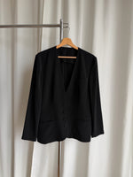 Liquid black blazer