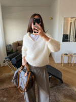 80% kid mohair soft pull - Latte