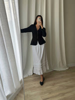 Farina Rosa pure cotton white skirt