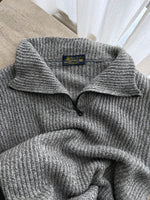 Italian 100% wool oversize grey pull